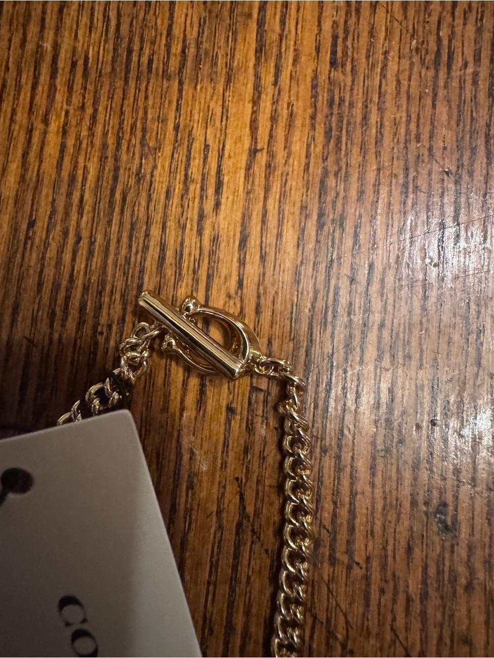 Coach Gold-Tone Charm Bracelet with Colored Accents - Picture 3 of 3